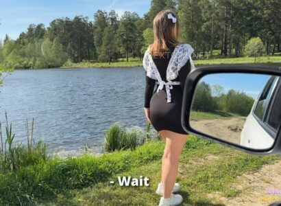 Bắt gặp và làm quen em gái dễ thương đang đi dạo quanh hồ